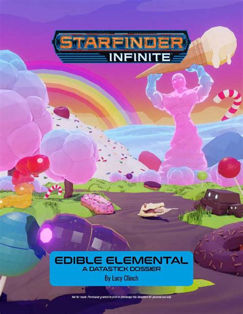 Starfinder Infinite Edible Elemental Paizo Starfinder Infinite