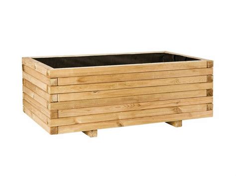 Jardinière Rectangulaire en Bois 200 Litres 31090012 Catral 40 x 100