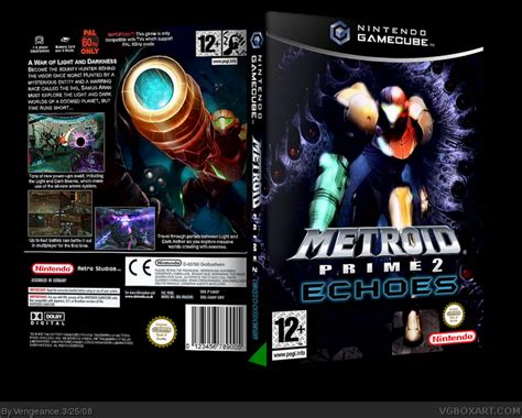 Metroid Prime 2 Echoes GameCube Box Art Cover By Vengeance