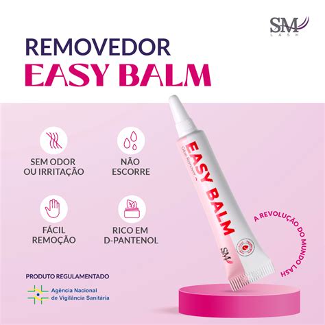 Removedor em Balm SM Lash Easy Balm 10g Corali Cosméticos