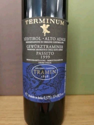 2016 Tramin Terminum Gewürztraminer Passito Vivino US