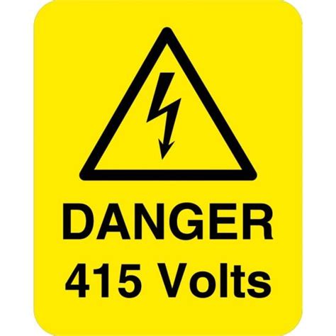 Danger Volts Labels From Key Signs Uk