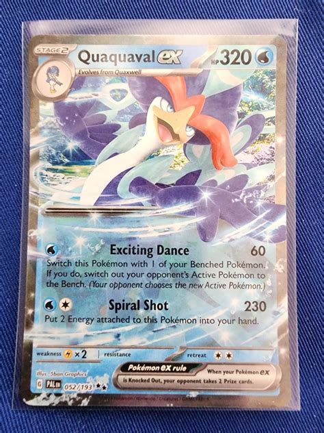 Quaquaval Ex 2023 Scarlet And Violet Paldea Evolved 052193 Double Rare Raw Tcg Near Mint