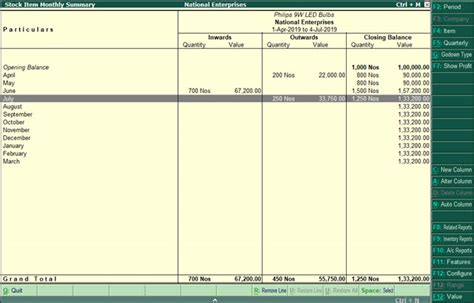 Track Your Inventory Stock Summary In Tally Erp