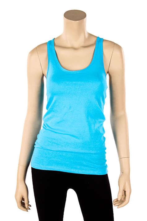 Womens 100 Cotton Racerback Tank Top Basic Cami Solid Tee Shirt