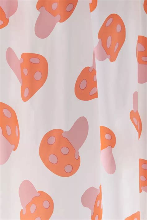 Mushroom Peva Plastic Shower Curtain Urban Outfitters Canada