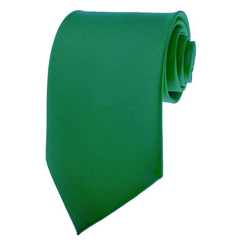 K Alexander Mens Solid Kelly Green Ties Necktie