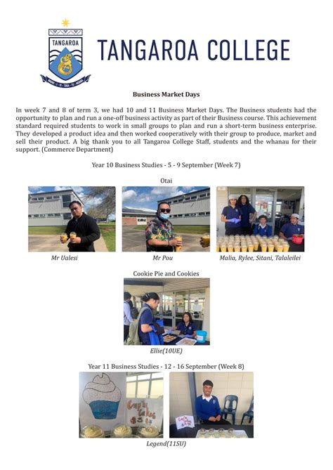 Newsletter 16 September 1 Tangaroa College