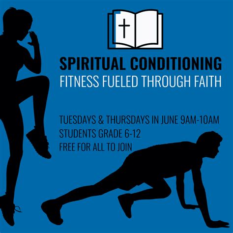 Spiritual Conditioning Fitness Fueled By Faith Christ Lutheran Church