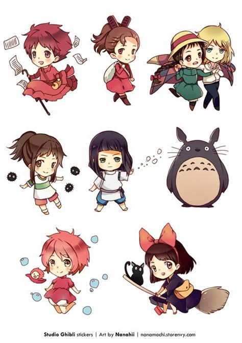 Chibi Studio Ghibli Pictures Studio Ghibli Characters Studio Ghibli