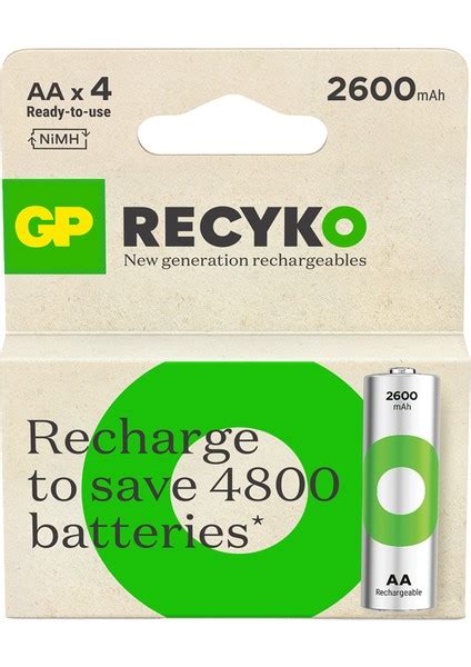 Gp Recyko 2700 Serisi Aa Kalem 8'li Şarj Edilebilir Pil, Peşin fiyatına ...