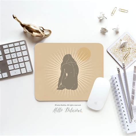 Mouse Pad Sun Nude Pad Sunset Mouse Pad Office Mouse Pad Etsy