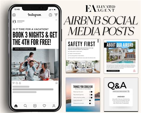 Airbnb Social Media Posts Airbnb Templates Vacation Rental Vrbo