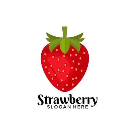 Strawberry Logo Strawberry Vector Graphics Strawberry Illustration