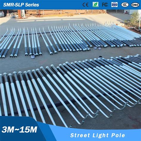 4 5m Hot DIP Galvanized Street Lighting Pole Prices Of Steel Pole