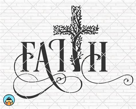 Faith Cross Svg Christian Svg Faith Svg Jesus Svg Etsy