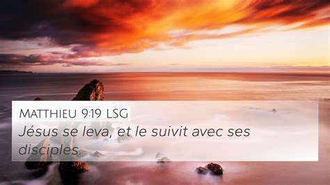 Matthieu 9 19 LSG 4K Wallpaper Jésus se leva et le suivit avec ses