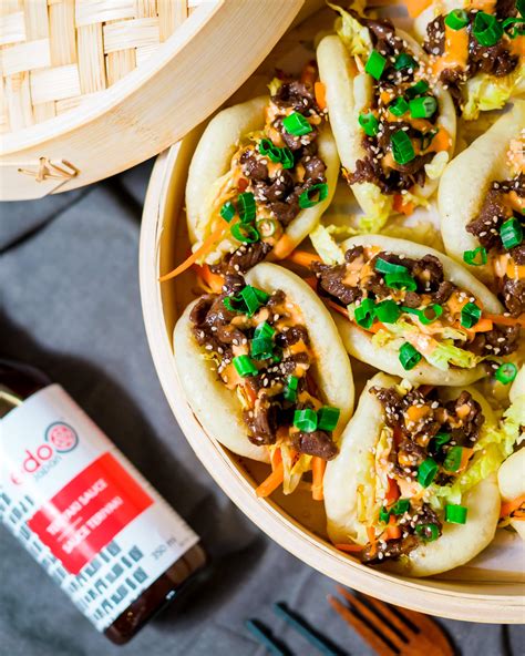 Teriyaki Beef Bao Buns Cooking With Carby Edo Japan Grill Sushi