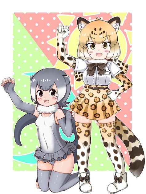 Jaguar And Small Clawed Otter Kemono Friends Drawn By Wanwanwanwan