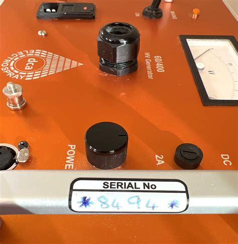 Used DCA Fabricoater 60/400 Flocking Spray System for Sale at Chemistry