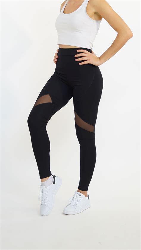 Black Leggings with Transparency by Lucky Jojo - Lucky Jojo