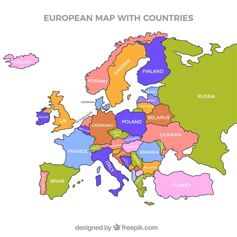 Mapa Da Europa Mapa Continente Europeu