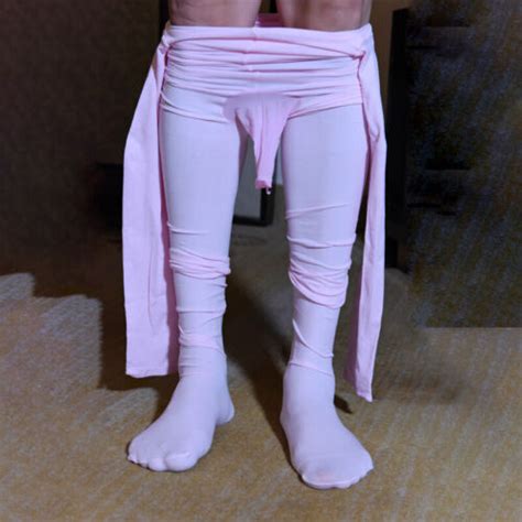 Men S Lingerie Bodystocking Full Body Pantyhose Bodysuit See Through Sleepwear EBay