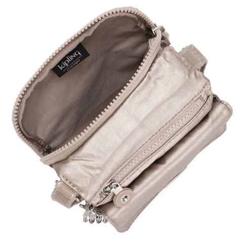 Bolsa New Eldorado Beige Metálico Kipling