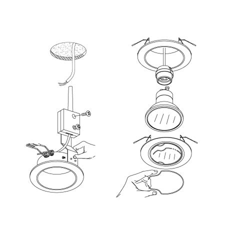 Eglo Set X Spot Led Encastrable Peneto Xgu Led W V