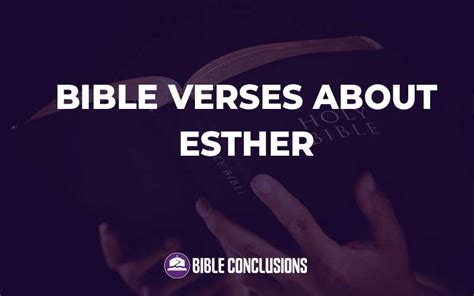 Top Bible Verses About Esther - bibleconclusions.com