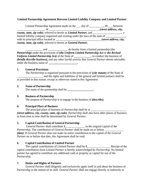 Limited Liability Company Fill Out Sign Online DocHub