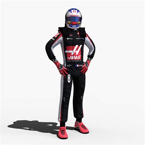 Romain Grosjean Modelo D Obj Max Fbx C D Ds Ma Free D