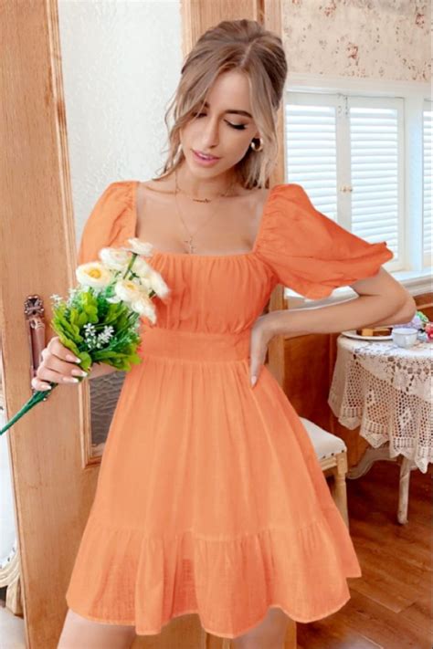 Pastel Orange Prom Dress Pastel Spring Dress Spring Fling Dress Pastel Color Dress Peach