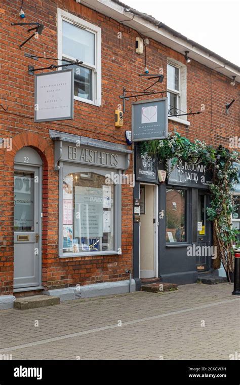 Shops High Street Brentwood Essex Stock Photo Alamy