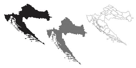 Croatia Map Vector Art, Icons, and Graphics for Free Download