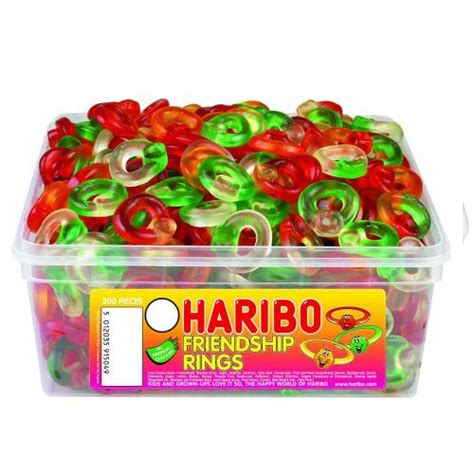 Haribo Friendship Rings Tub 300s Nwt2112d Confectionery