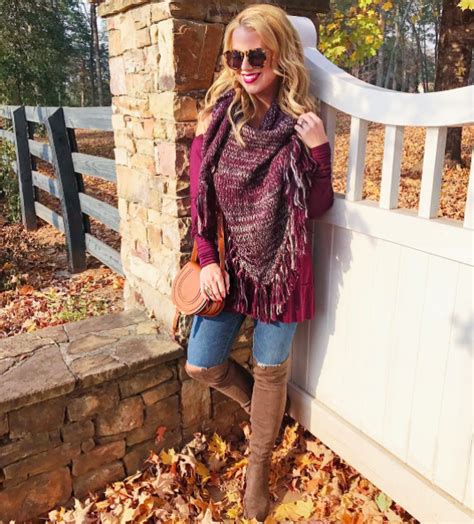 Fall Burgundy Tunic Scarf Edit By Lauren Hipster Outfits Casual