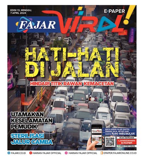 Harian Fajar Edisi Minggu April Harian Fajar Jejak