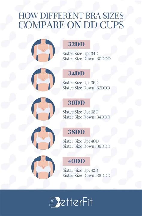 Breast Cup Size Comparison Chart Cup Size Bra Breast Sizes Boob Women