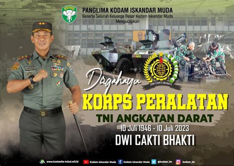 Dirgahayu Korps Peralatan Tni Angkatan Darat