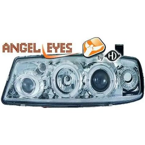 Lhd Phares Projecteur Paire Angel Eyes Chrome Clair H Pour Opel