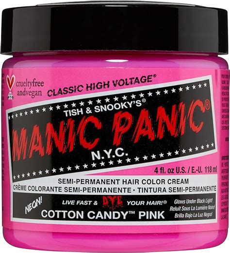 Manic Panic Cotton Candy Pink Hair Dye Color Amazonca Beauty And Personal Care