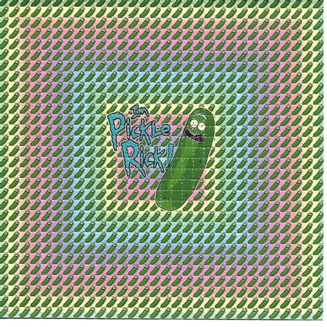 Pickle Rick Lsd Blotter Art Psychedelic Acid Free Paper Etsy