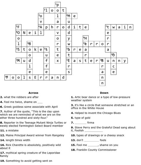 Weekend Crossword: Winners and Solutions - Daily Bulldog