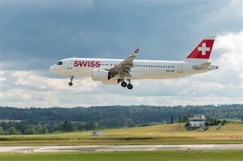 HB JDB Swiss Airbus A320 271N Jet In Zurich In Switzerland Editorial