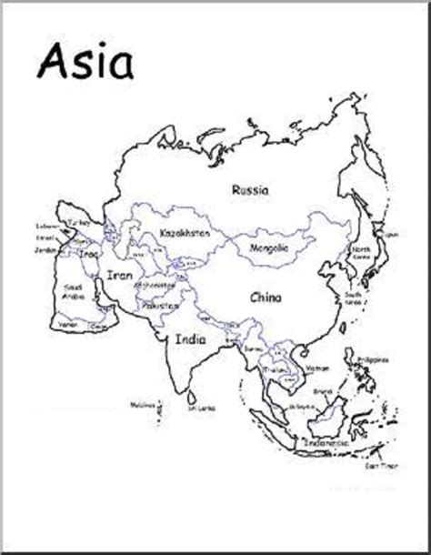 Mapas De Asia Para Descargar Y Colorear Colorear Im Genes