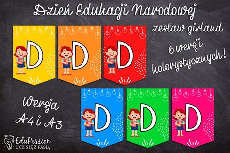 Dzień Edukacji Narodowej zestaw girland EduPassion