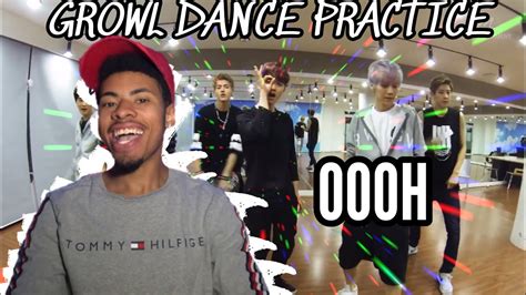 Exo Growl Dance Practice Korean Ver Reaction Youtube