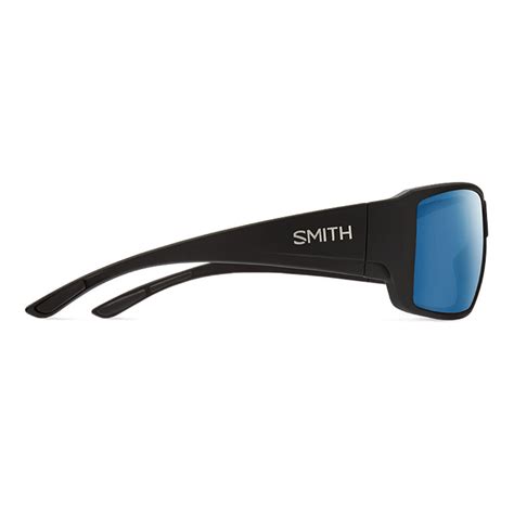 Smith Optics Sunglasses Guides Choice Matte Black Polar Blue Mirror Glasses Polarized Smith