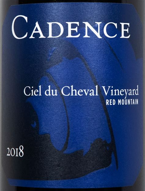 2018 Cadence Ciel Du Cheval Vineyard Usa Washington Columbia Valley